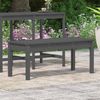 vidaXL Gartenbank 109 x 44 x 45 cm Massivholz Kiefer Grau Bild 3