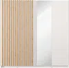 Vente-unique - TINDANIA Wardrobe and walk-in wardrobe Holz, Platte BeigeWeiß - B 62 cm x H 198,5 cm x L 200,3 cm Bild 4