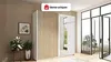 Vente-unique - TINDANIA Wardrobe and walk-in wardrobe Holz, Platte BeigeWeiß - B 62 cm x H 198,5 cm x L 200,3 cm Bild 2