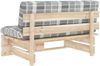 vidaXL Outdoor-Mittelsofa Paletten Imprägniertes Kiefernholz 3066542 Bild 5