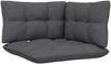 vidaXL 2-Sitzer-Gartensofa mit Anthrazit Kissen Massivholz Kiefer 3096011 Bild 5