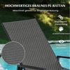 COSTWAY Gartenliege, 1 St, Sonnenliege Rattan, 5 fach verstellbar Bild 3