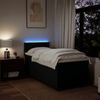 vidaXL Boxspringbett mit Matratze Schwarz 90x200 cm Stoff 3288066 Bild 5