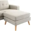 Vente-unique - BARTOLOME Sofa Stoff Beige - B 160 cm x H 85 cm x L 198 cm Bild 5