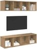 vidaXL TV-Schrankset 4 pcs Artisan-Eiche 37 x 37 x 72 cm Holzwerkstoff 3393533 Bild 3