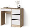 Livinity® Schminktisch Imola, Sonoma/Weiß, mit 4 Schubladen (1-St) Bild 5