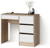 Livinity® Schminktisch Imola, Sonoma/Weiß, mit 4 Schubladen (1-St) Bild 4