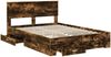vidaXL Bettrahmen Geräucherte Eiche 140 x 200 cm Holzwerkstoff 3408267 Bild 5