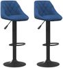 vidaXL Barhocker 2 Stk. Blau Samt 335353 Bild 2