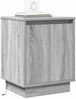 vidaXL Nachttisch Grau 39 x 34,5 x 50 cm Holzwerkstoff 869604 Bild 3
