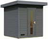 Karibu Sauna Hytti 2 terragrau ohne Ofen Bild 2