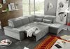 Ecksofa Couch WAYNE Sofa Schlafcouch Bettsofa Sofabett schlammgrau L-Form rechts Bild 2