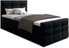 AX LIVING Bett mit Bettkasten 90x200cm Argentaro Boxspringbett schwarz Bild 3