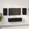 vidaXL TV-Schrankset Wandmontiert Schwarz Eichen-Optik Holzwerkstoff 3393463 Bild 4