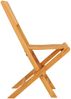 vidaXL Gartenstühle 2 Stk. Klappbar 47x61x90 cm Massivholz Teak 362759 Bild 5