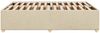 vidaXL Bettgestell ohne Matratze Creme 140x190 cm Stoff 3284734 Bild 5