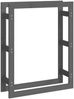 vidaXL Kaminholzregal Grau 80x25x100 cm Massivholz Kiefer 822419 Bild 2