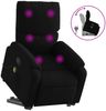 vidaXL Massagesessel mit Aufstehhilfe Schwarz Stoff 3204838 Bild 2