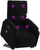 vidaXL Massagesessel mit Aufstehhilfe Schwarz Stoff 3204838 Bild 3