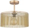 LED Deckenleuchte, goldfarben, Acrylstäbe amber, H 32 cm Bild 3