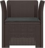vidaXL 1-Sitzer Sessel mit Kissen Rattan-Look PP Braun 8011857 Bild 3