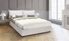 Dmora Doppelbett Viburno, Bettkasten mit Kunstlederbezug, 100 % Made in Italy, Öffnung vorne, geeignet für Matratze 160 x 190 cm, Weiß Bild 2
