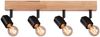 Paulmann 66773 Spotlight Arvid 4-flammig E27 230V max. 20W Schwarz Holz Bild 4