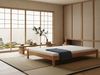 Doppelbett Futonbett ohne Kopfteil 200x200 Buche Massivholz V-60. 84-20 inkl. Rollrost und Matratze Bild 4
