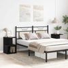 vidaXL Nachttisch 2 pcs Schwarz Eichen-Optik 35 x 35 x 55 cm 862618 Bild 4