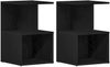 vidaXL Nachttisch 2 pcs Schwarz Eichen-Optik 35 x 35 x 55 cm 862618 Bild 2