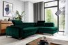Ecksofa Schlafsofa Sofa AGNESA Stoff Salvador Dunkelgrün Ottomane Rechts / Speed Bild 5