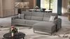 Sofanella Ecksofa MILO Eckcouch Wohnlandschaft Stoffsofa in Dunkelgrau Bild 3
