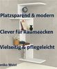 ibonto WANDREGAL 51,5 x 109 x 22 cm weiß platzsparend Regal (H 109 x T 22 x B 51.5 cm) Bild 3