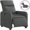vidaXL Relaxsessel Elektrisch Dunkelgrau Stoff 3206682 Bild 2