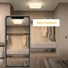 ZMH Deckenlampe LED Deckenleuchte Schlafzimmer - 15W Schlafzimmerlampe Sternenhimmel 21cm Küchenlampe Warmweiß Flurlampe Quadratisch Flur Deckenbeleuchtung Sternendekor für Küche Kinderzimmer Büro Bild 2