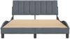 Doppelbett, Bettgestell Modernen ohne Matratze Dunkelgrau 140x200 cm Samt d2214e Bild 5