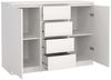 Home affaire Kommode Naia, Sideboard, 4 Schubladen, 2 Türen, Aufbewahrung, grifflose Front, Mit Einlegeböden, modern, skandinavisches Design, in mehrere Farben Bild 4