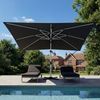 HOMALL Sonnenschirm 300x400 cm Ampelschirm mit Ständer, 360 Grad drehbar, UV-Schutz 50+, 300*400CM, φ330CM, 270*270CM, Gewicht 18-28KG, faltbar, geeignet für Garten, Terrasse, Schwimmbad Bild 2