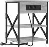 vidaXL Nachttisch 2 pcs Graues Sonoma 41 x 31 x 51 cm Holzwerkstoff 859522 Bild 5