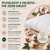 Betten Hofmann Basic Allergiker Kopfkissen Faserkissen 65x65 cm prall 600 g Bild 4