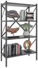 VCM Standregal Insasi 918401 Anthrazit H. 121x B. 66 x T. 34 cm Bild 2