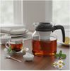 Teekanne Glaskanne 1200ml mit Teesieb Deckel und Griff eleganter Teegenuss Bild 3