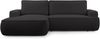 AX LIVING Ablia Sofa L Form mit Schlaffunktion Schwarzes 267 cm L Bild 3