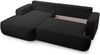 AX LIVING Ablia Sofa L Form mit Schlaffunktion Schwarzes 267 cm L Bild 4