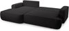 AX LIVING Ablia Sofa L Form mit Schlaffunktion Schwarzes 267 cm L Bild 5