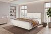 Boxspringbett Elysio - Cordstoff - creme - 160x200 cm Bild 2