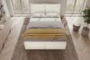 Boxspringbett Elysio - Cordstoff - creme - 160x200 cm Bild 4