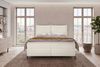 Boxspringbett Elysio - Cordstoff - creme - 160x200 cm Bild 3