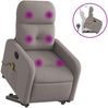 vidaXL Massagesessel mit Aufstehhilfe Taupe Stoff 3206811 Bild 2
