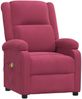 vidaXL Massagesessel Elektrisch Weinrot Samt 3098409 Bild 3